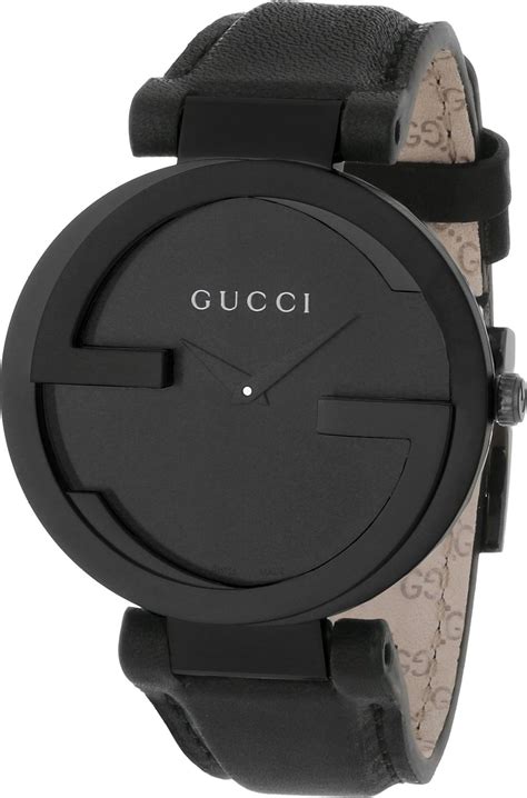 montre gucci noir et or|Gucci .